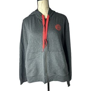 Ruby Ribbon Gray Full Zip Hoodie Size XXL‎ New without tags